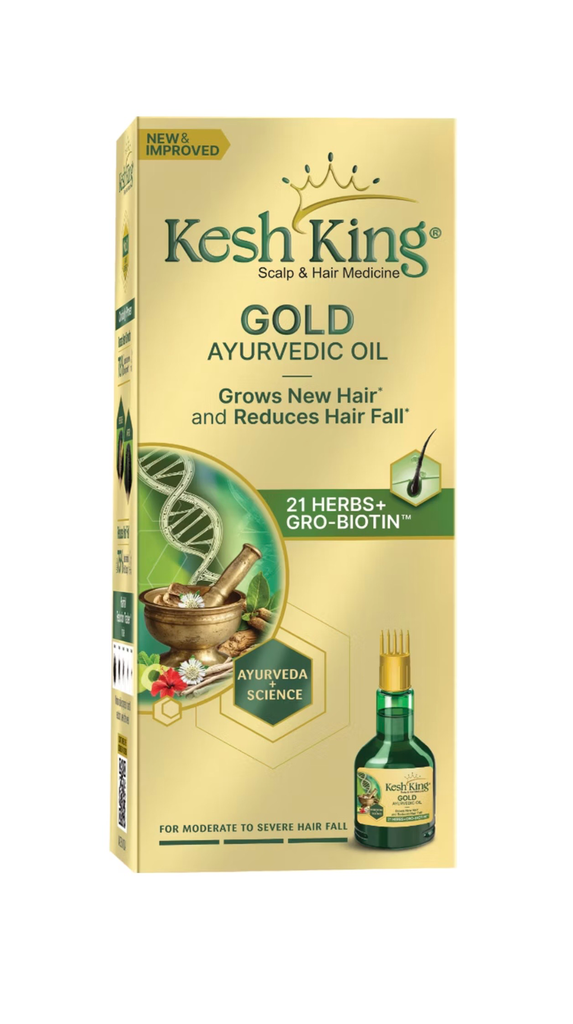 Kesh King Gold Ayurvedic Hair Oil with 21 Herbs and Gro-Biotin Hair Oil ( 100ml )