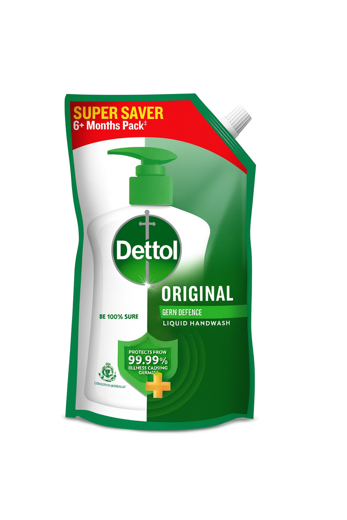 Dettol Original Liquid Refill Hand Wash Pouch  (675 ml) 
