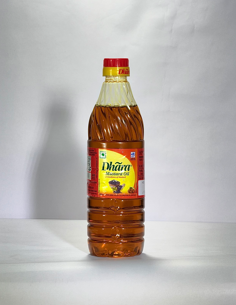 DHARA Kachi Ghani Mustard Oil Bottel (Sarson Tel) 500 g 