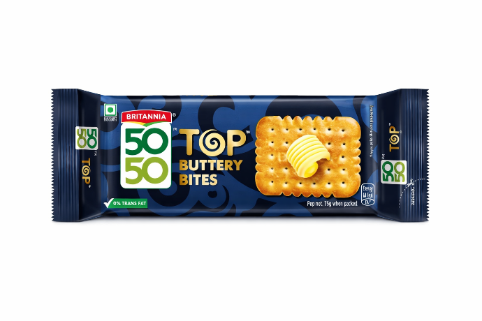 Britannia 50-50 Top biscuit 200g 