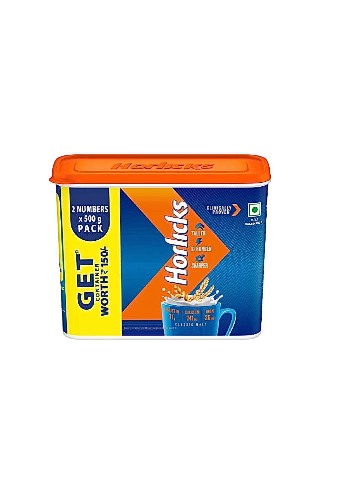HORLICKS Nutrition Drink Plastic Container  (Container Free)  (1 kg)