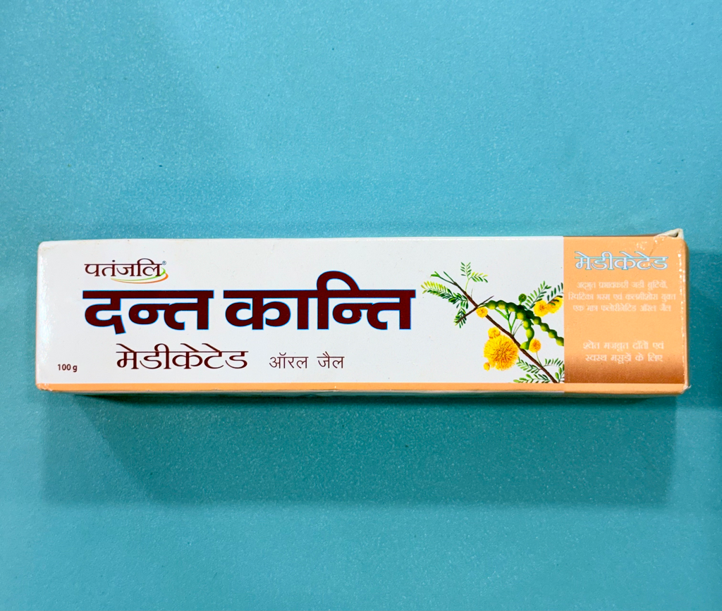 PATANJALI Dant Kanti Medicated Oral Gel for Teeth Whitening Toothpaste  (100 g)