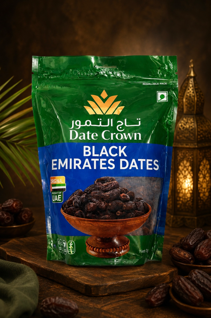 Date Crown -  Black Emirates Dates  500g