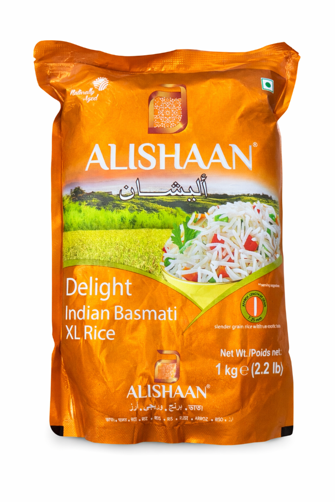 Alishaan Delight Indian Basmati XL Rice 1kg 