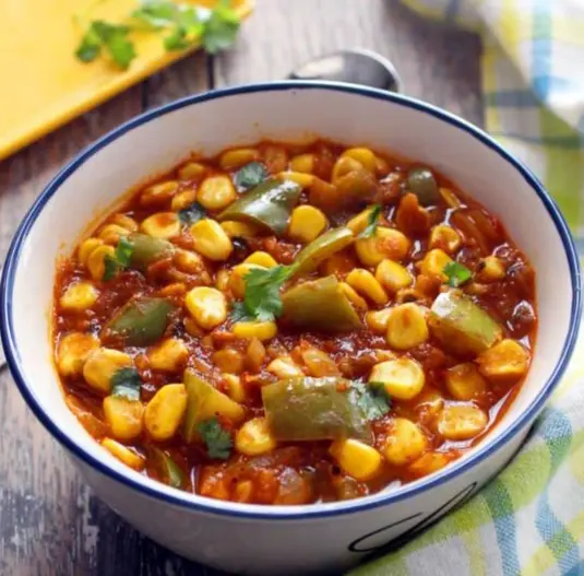 American Corn Capsicam masala