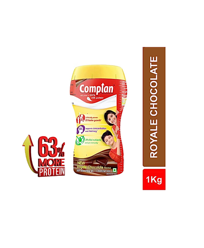 COMPLAN Nutrition Drink Powder for Children, Royale Chocolate Flavour, Jar (Flavored) (1 kg)