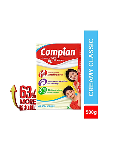 COMPLAN Nutrition Drink Powder for Children, Royale Chocolate Flavour, Refill (Flavored) (500g)