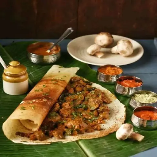 Cheese Mushroom Masala Dosa