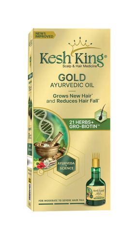 Kesh King Gold Ayurvedic Hair Oil with 21 Herbs and Gro-Biotin Hair Oil ( 100ml )