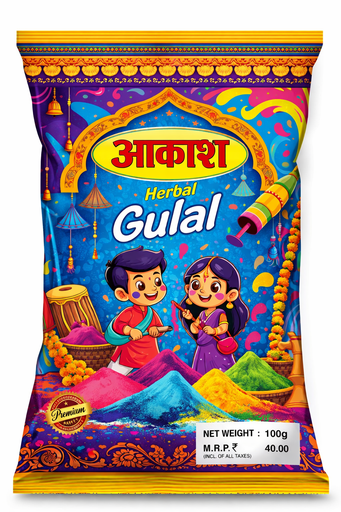 0- Akash Herbal Gulal 50g