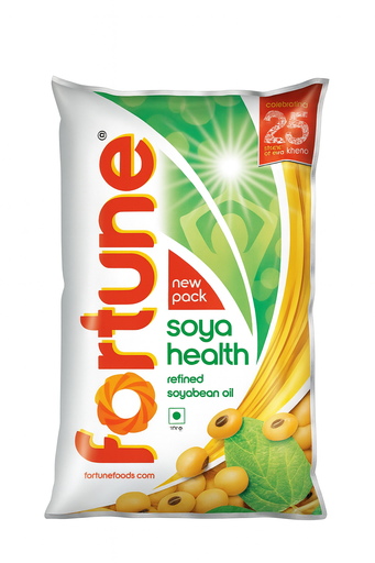 FORTUNE Soya health refined Soyabean Oil Pouch (Soyabean Tel)  (750 g) 