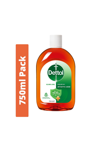 Dettol Antiseptic Liquid for First Aid, Surface Disinfection and Personal Hygiene, Antiseptic Liquid  (750 ml) 