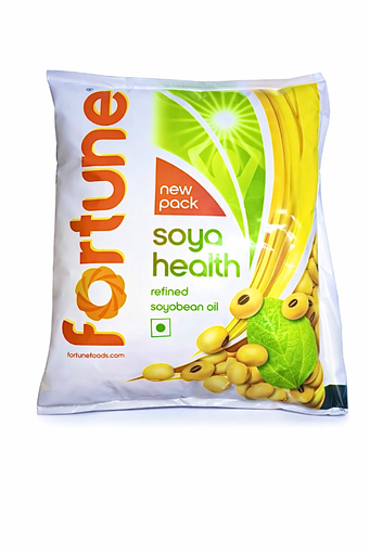 FORTUNE Soya health refined Soyabean Oil Pouch (Soyabean Tel) (420 g)