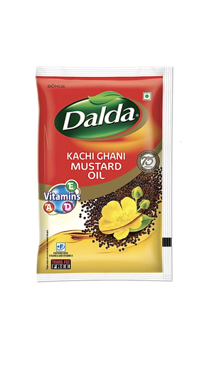 Dalda Kachi Ghani mustard oil pouch 1L