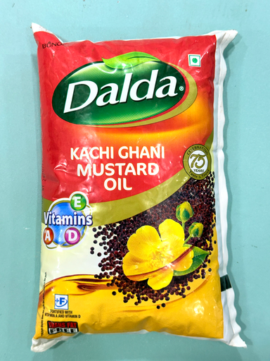 Dalda Kachi Ghani mustard oil pouch 1L