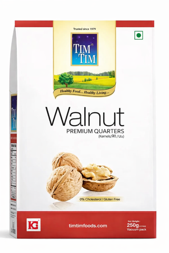 TIM TIM Walnut premium quarters dry fruits 250g