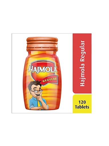 Hajmola Digestive - 120 Tablets (Regular Flavour) | Tasty & Chatpata | Ayurvedic Regular  (120 pieces)